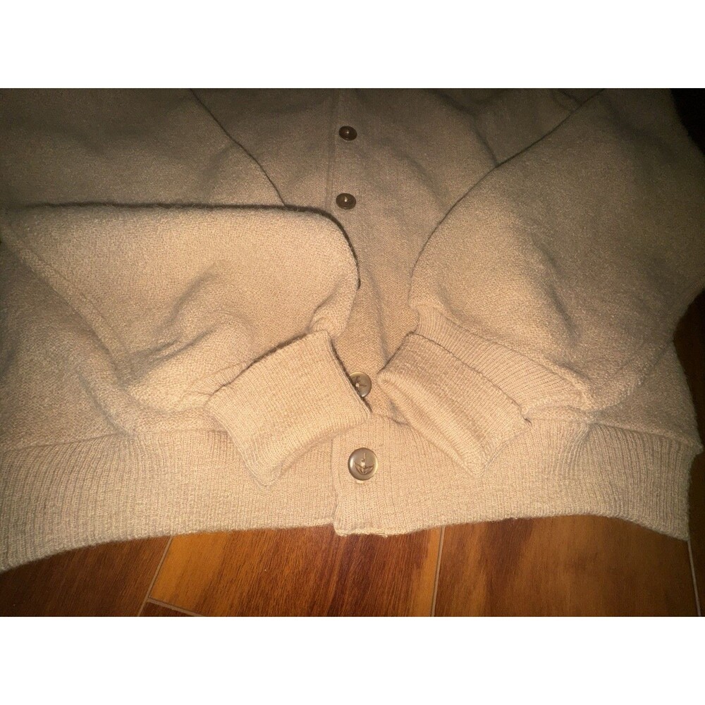 Vintage 60s Robert Bruce Arnold Palmer Alpaca Wool Cardigan Sweater USA M - Picture 12 of 13